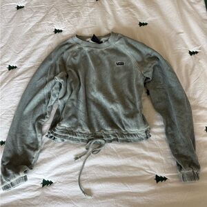 Vans Women's Green Cropped Sweatshirt, size M